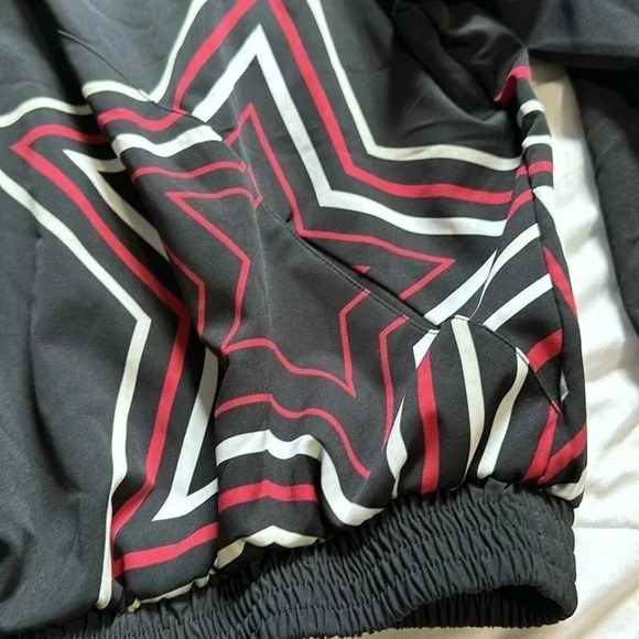 GoldSheep black with Star 1/4 zip jacket/ windbreaker size small - Picture 2 of 6